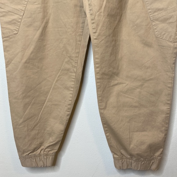 Edgar Ash Men Tan Drawstring Elastic Comfort Waist Stretch Running Joggers XL - Picture 3 of 6